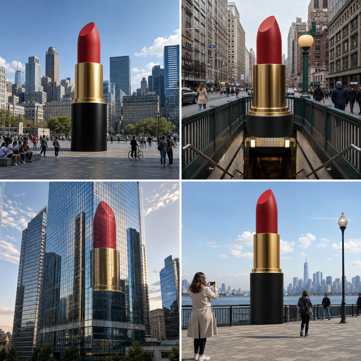 Fake out-of-home ad example demonstrating camera plausibility